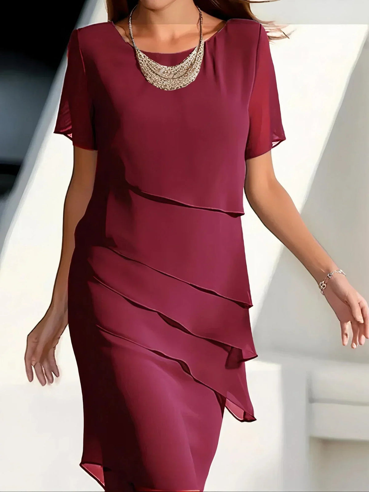 Diora | Tiered Ruffle Dress