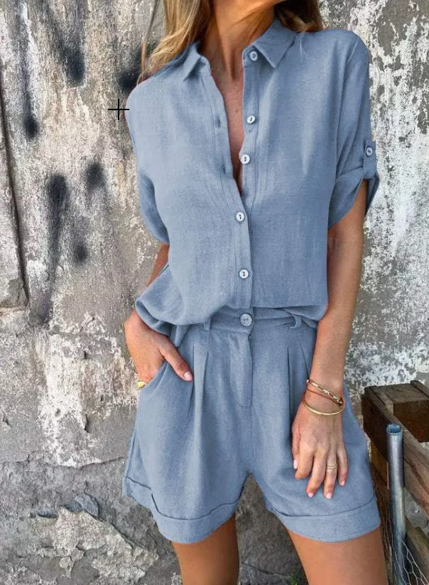 Lumith | Casual Shorts And Shirt Set