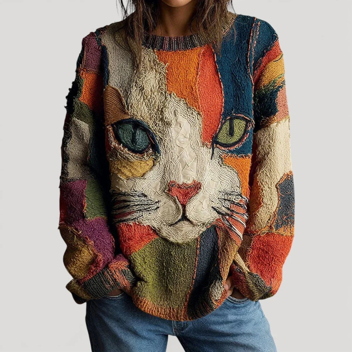Women's Relaxed Jumper, Knitted
