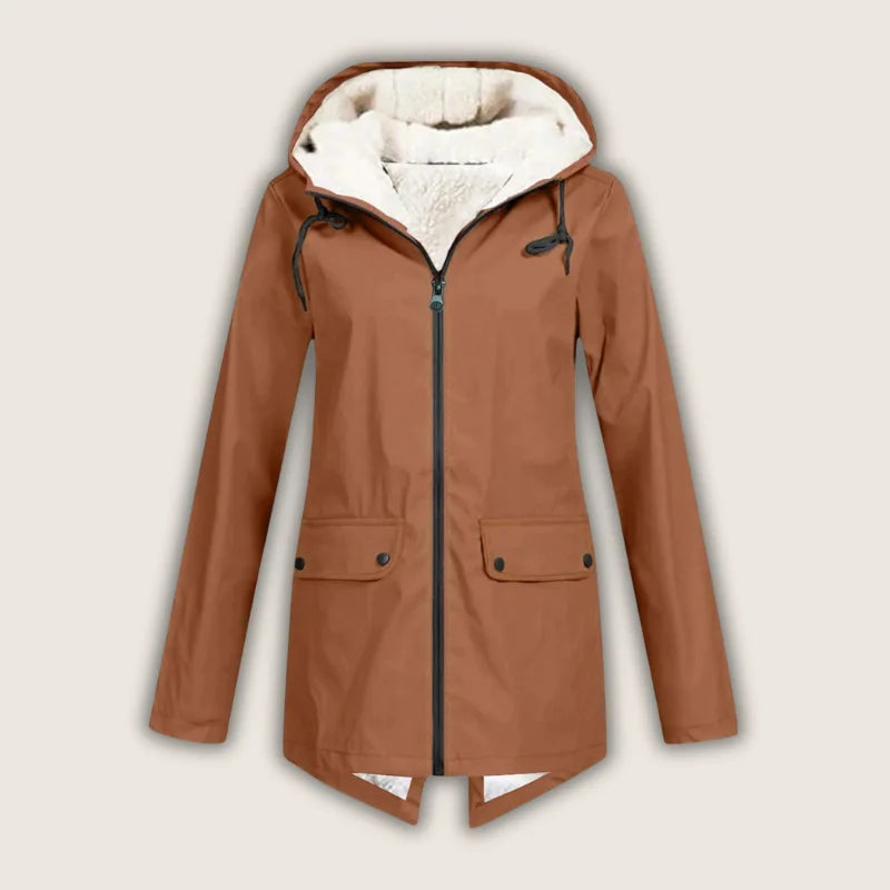 Women's Hooded Sherpa Jacket, Zip-Up - view 8