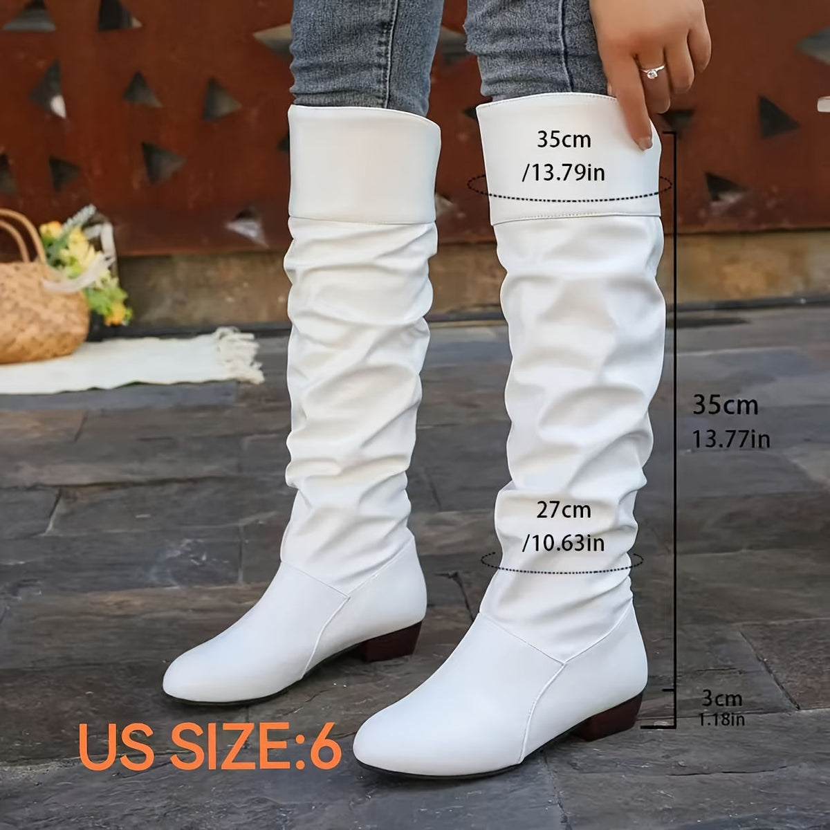 Women's Slouched Knee-High Boots - view 11