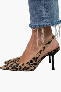 Faustine | Heels Pointed Toe Slim Block Stable Comfort Fit