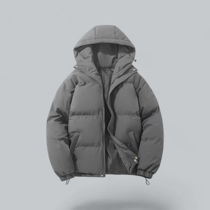 Men's Quilted Puffer Jacket with Hooded and Padded - view 4