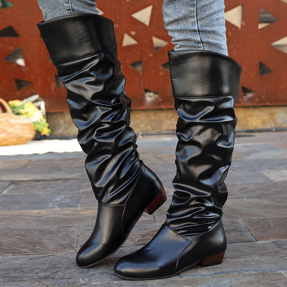 Women's Slouched Knee-High Boots - view 2