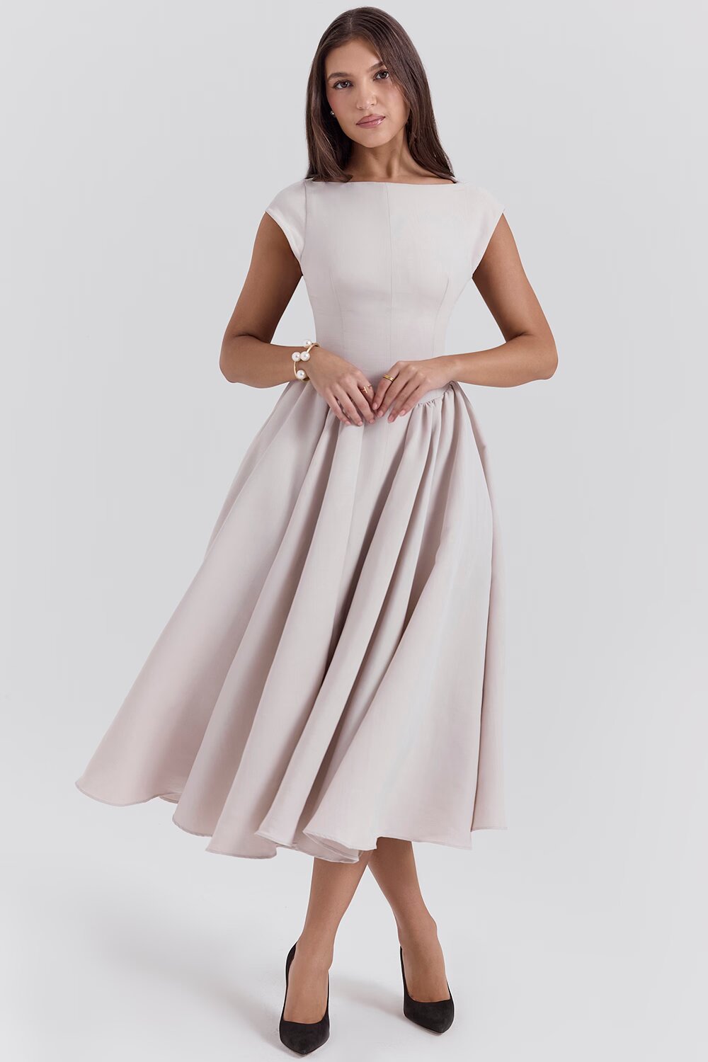 Aspen | High Waist Midi Dress