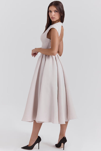 Aspen | High Waist Midi Dress