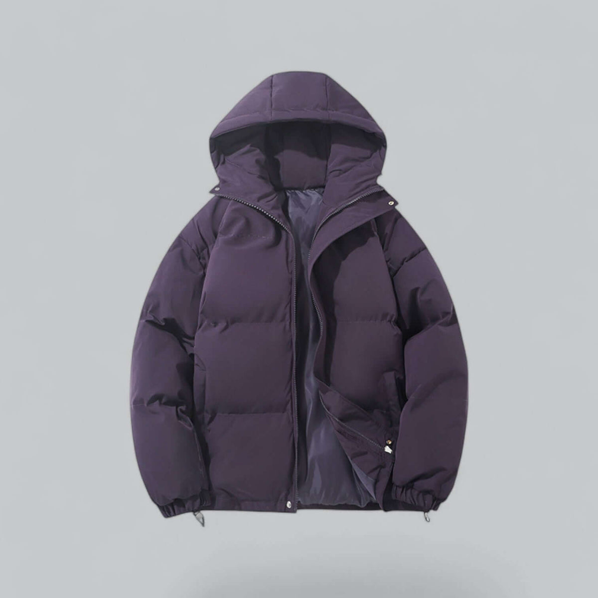 Men's Quilted Puffer Jacket with Hooded and Padded - view 9