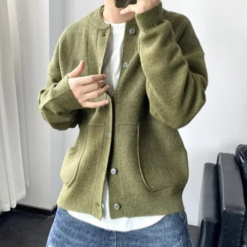 Men's Cashmere Cardigan, Knitted - view 4