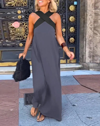 Oakley | Sleeveless Long Dress