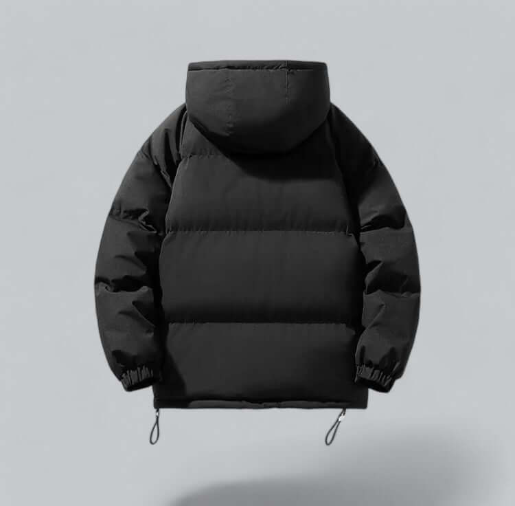Men's Quilted Puffer Jacket with Hooded and Padded - view 2