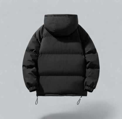 Men's Quilted Puffer Jacket with Hooded and Padded - view 2