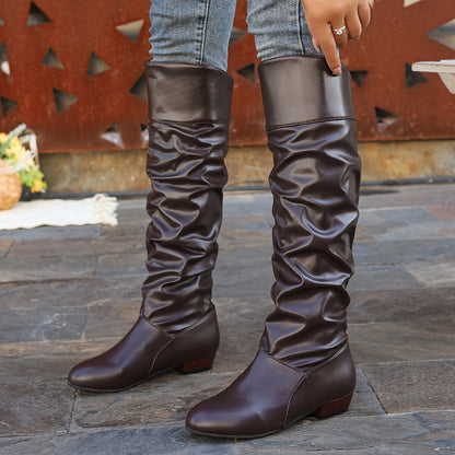 Women's Slouched Knee-High Boots - view 9