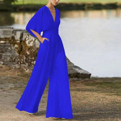 Tati | Elegant Short Sleeve Jumpsuit For Women