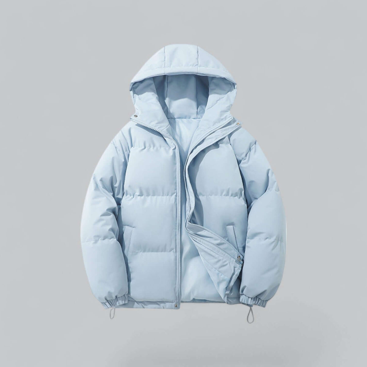 Men's Quilted Puffer Jacket with Hooded and Padded - view 8