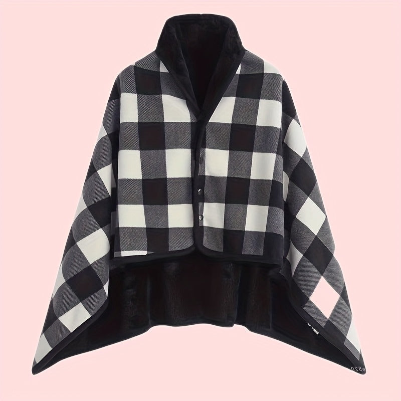 Women's Plaid Scarf, Winter Wrap - view 6