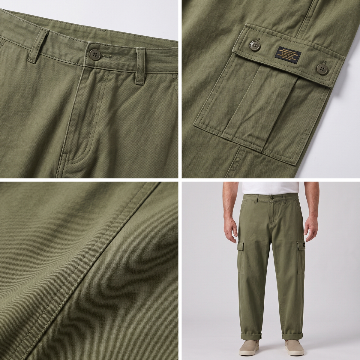 Men's Vintage Trousers, Cargo - view 9