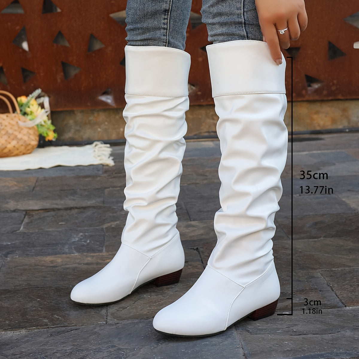Women's Slouched Knee-High Boots - view 7