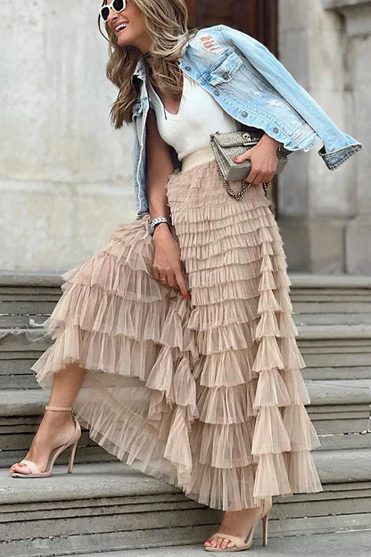 Benedetta | Long Tulle Skirt