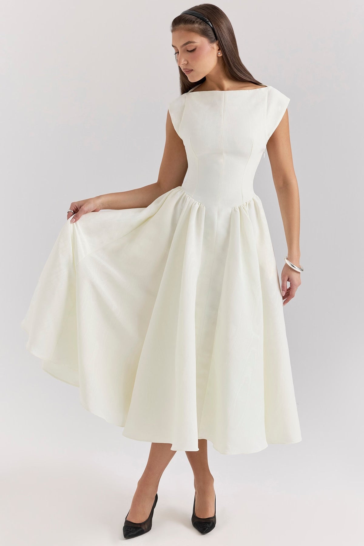 Aspen | High Waist Midi Dress