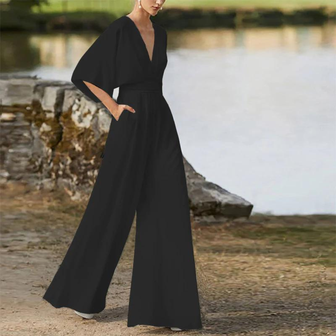 Tati | Elegant Short Sleeve Jumpsuit For Women