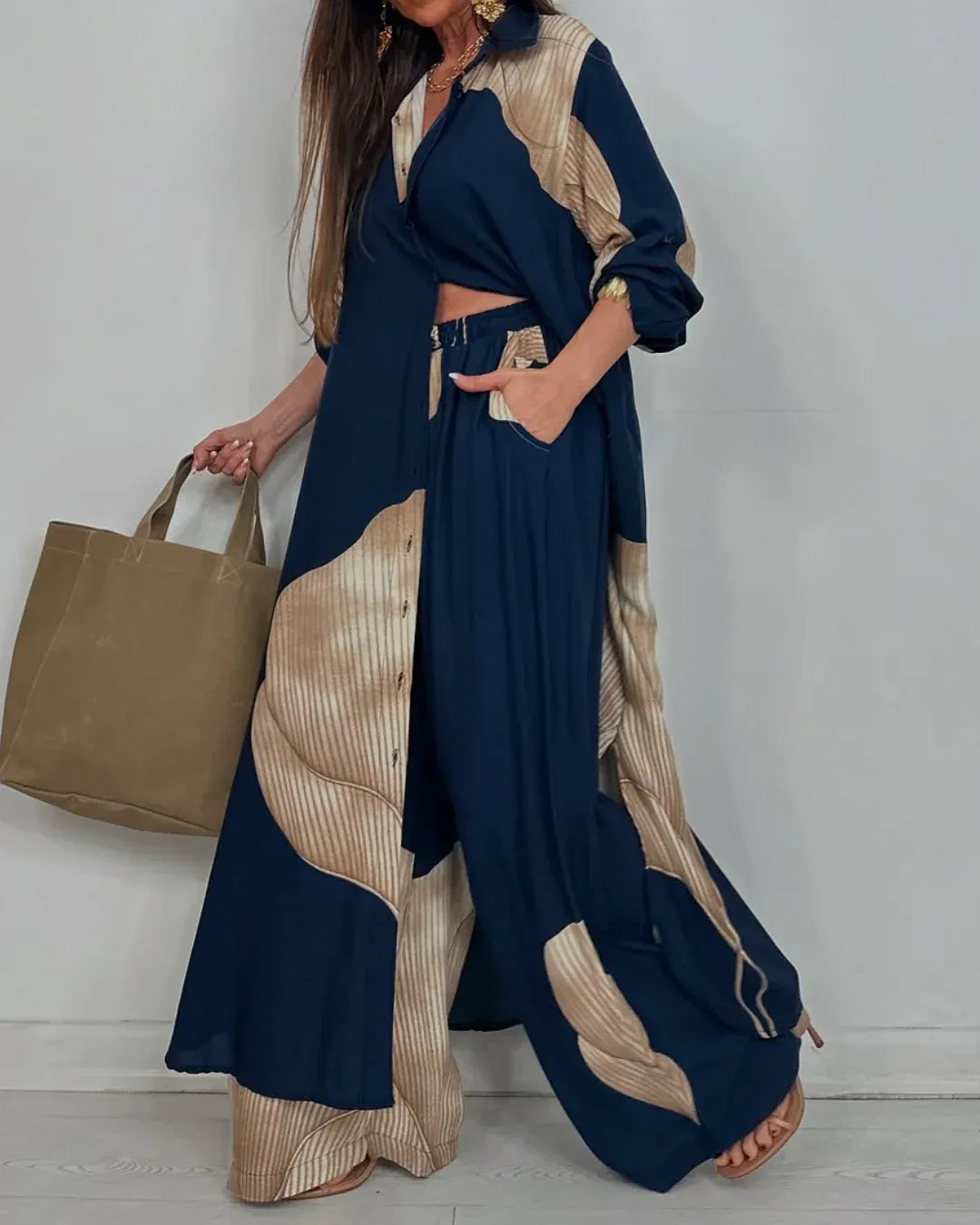 Edali | Comfortable Trousers And Shirt Set