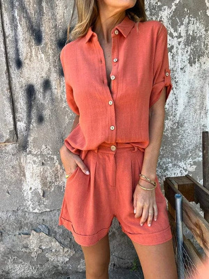 Lumith | Casual Shorts And Shirt Set