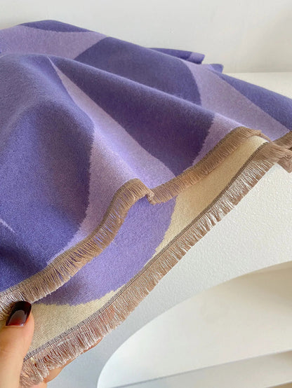 Women's Reversible Cashmere Scarf, Winter Wrap - view 11