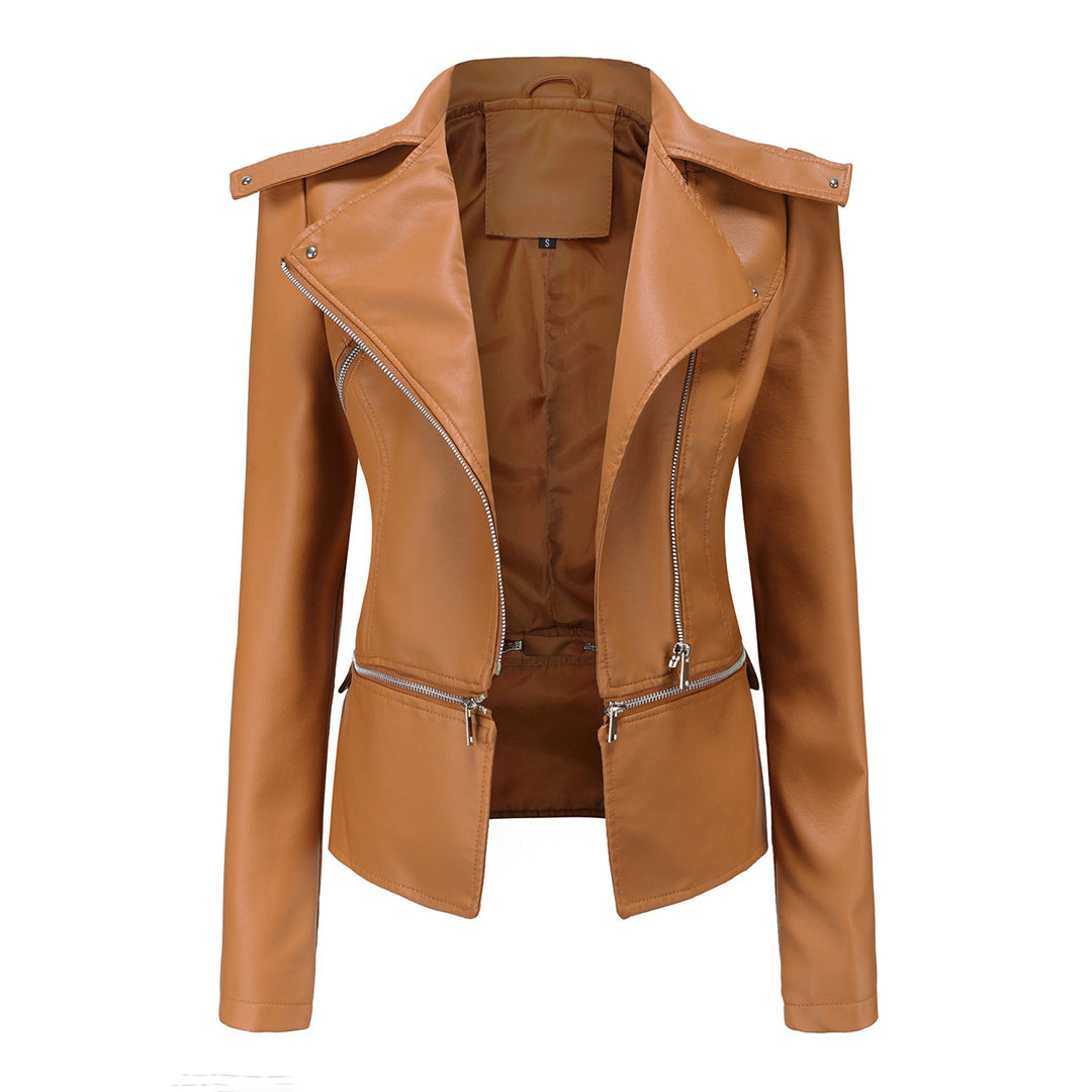 Bruna | Elegant Leather Jacket