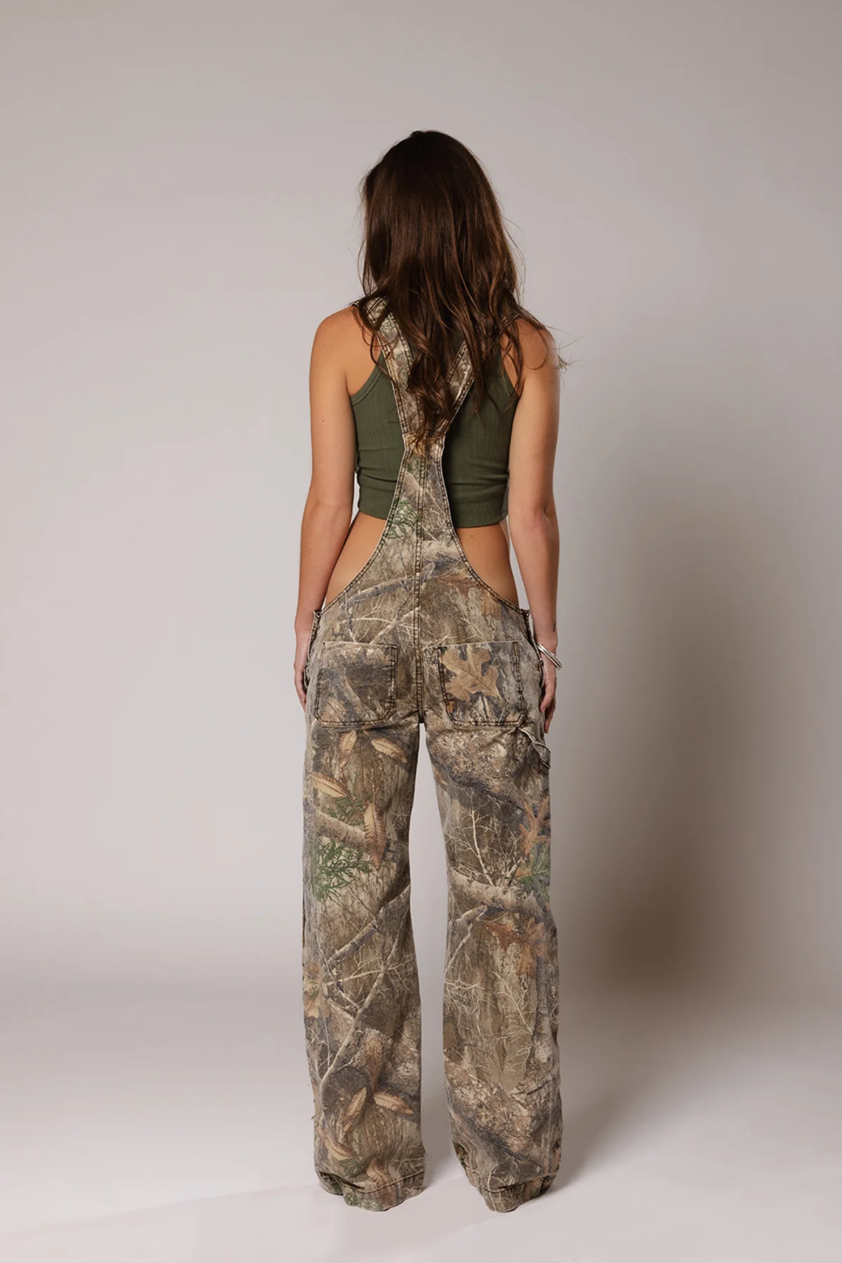 Feliza | Denim Jumpsuit With Deep V Neckline