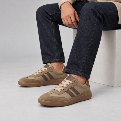 Men's Classic Retro Trainers, Lace-Up Sneakers - view 14