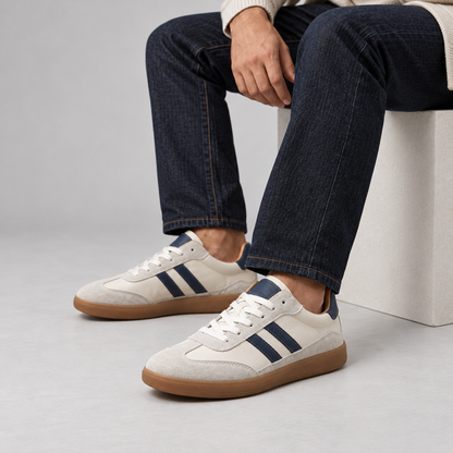 Men's Classic Retro Trainers, Lace-Up Sneakers - view 16