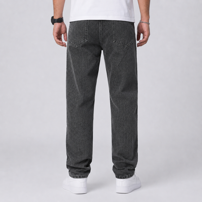 Men's Denim Wide Leg Jeans, Trousers - view 10