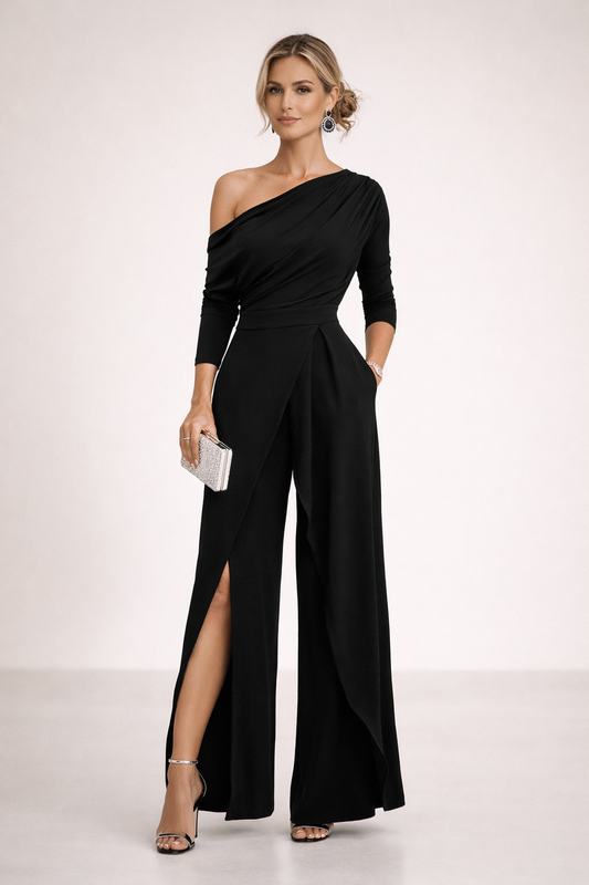 Marvina Black jumpsuits - front view