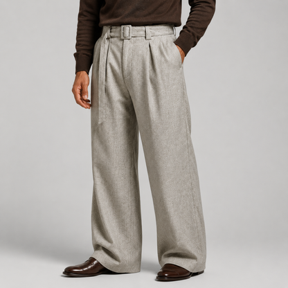 Men's Tailored Straight Leg Trousers, Casual Straight Leg - view 3