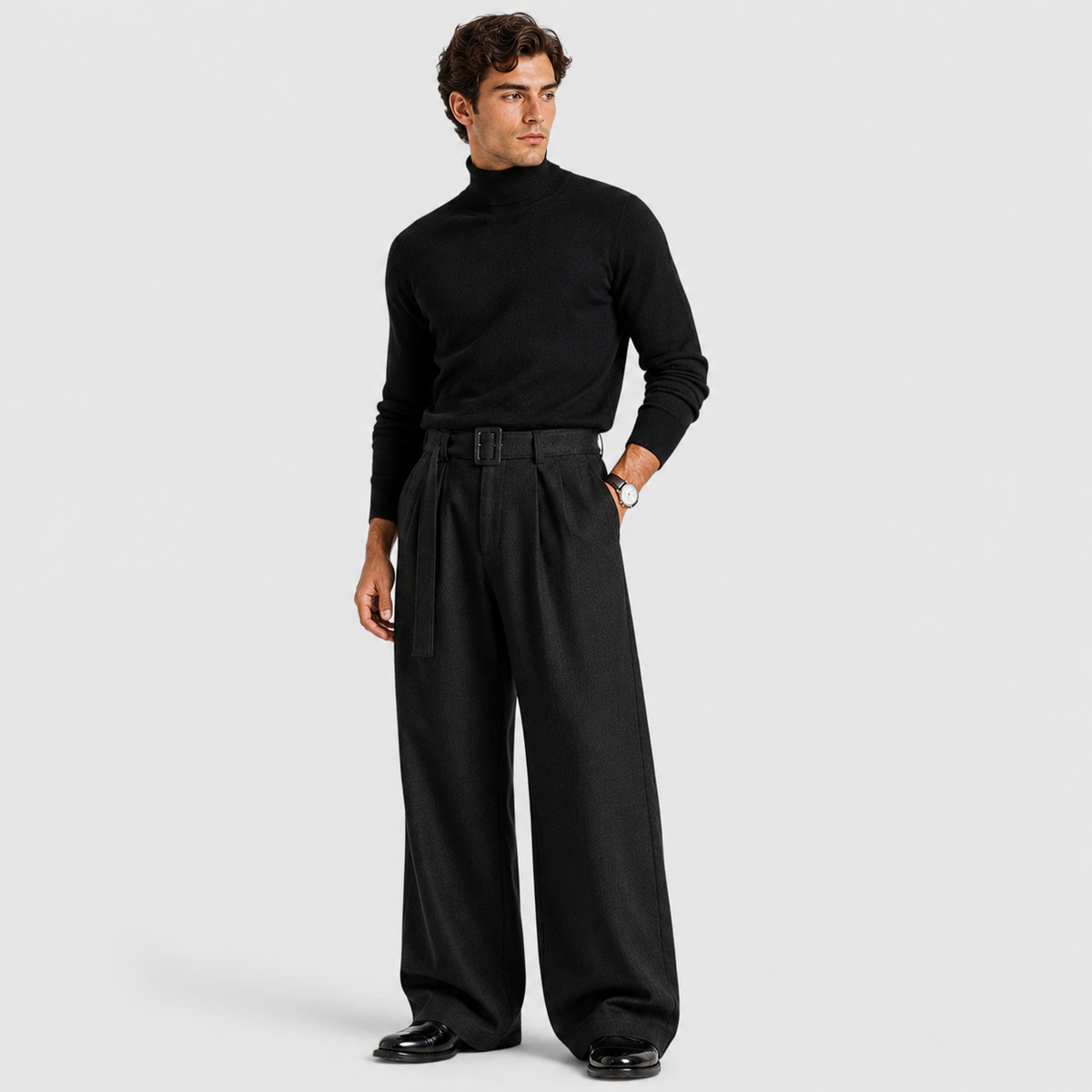 Men's Tailored Straight Leg Trousers, Casual Straight Leg - view 4