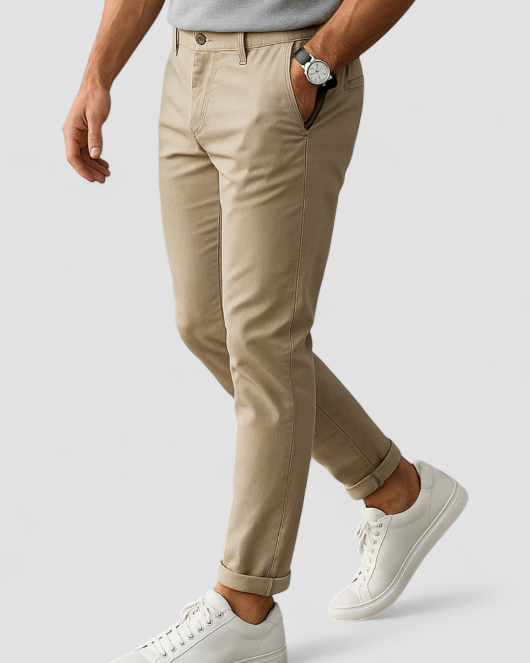 Men's Slim-Fit Flats with Straight-Leg - view 3