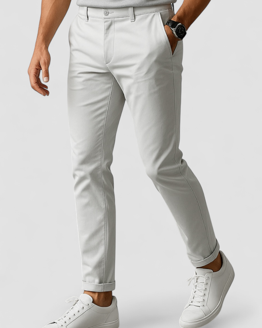 Men's Slim-Fit Flats with Straight-Leg - view 6