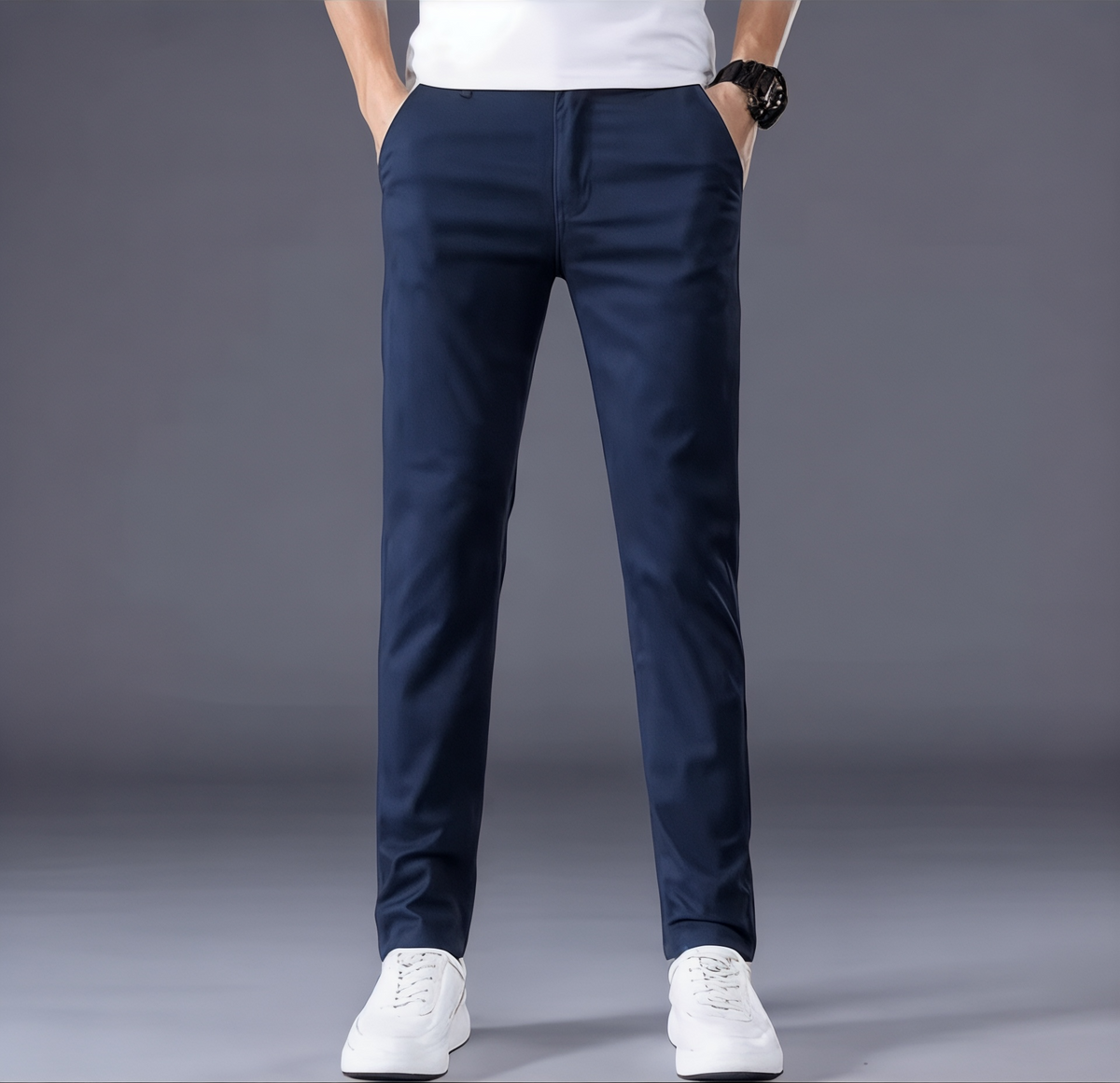 Men's Slim-Fit Flats with Straight-Leg - view 7