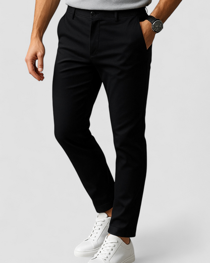 Men's Slim-Fit Flats with Straight-Leg - front view