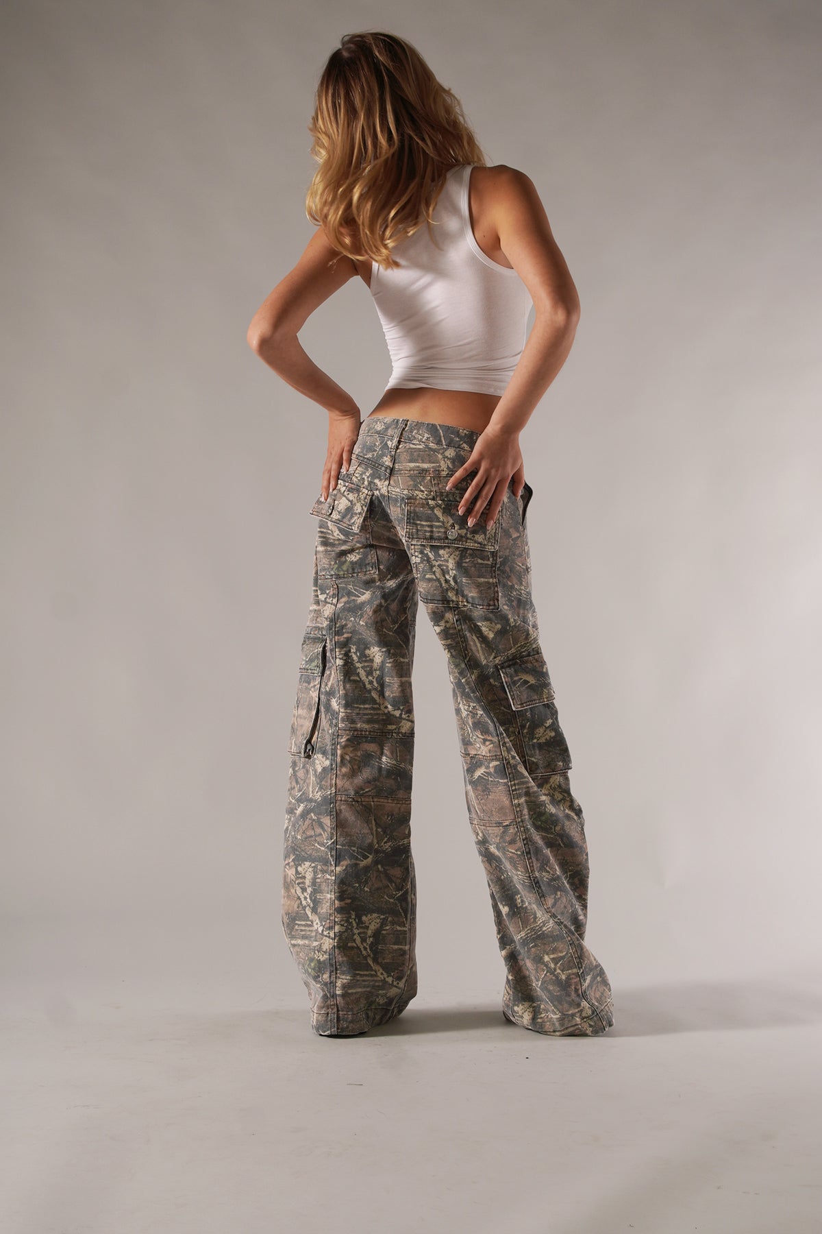 Hannia | Unisex Camo Cargo Trousers