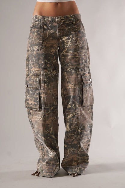 Hannia | Unisex Camo Cargo Trousers