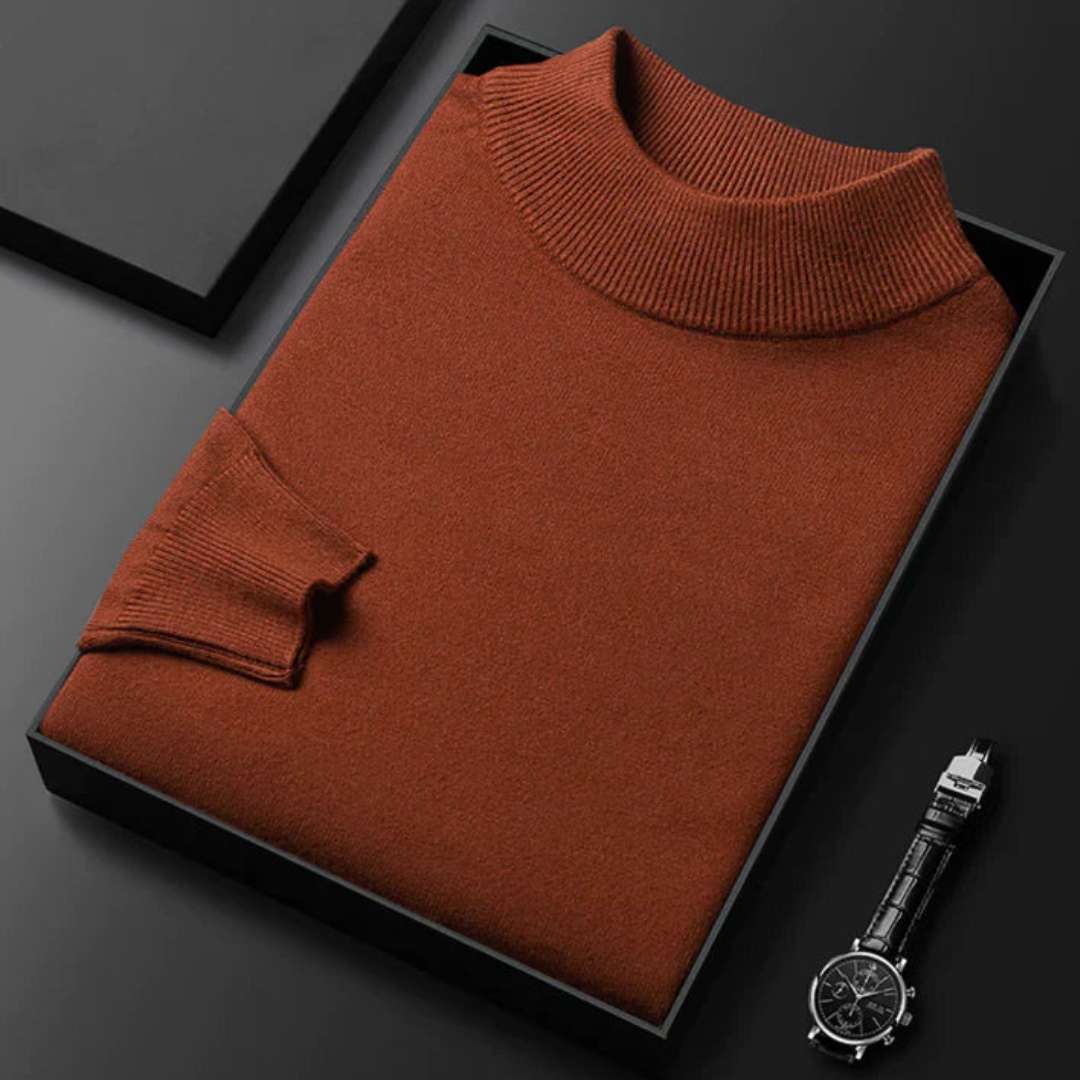 Men's Jumper with Roll Neck - view 6
