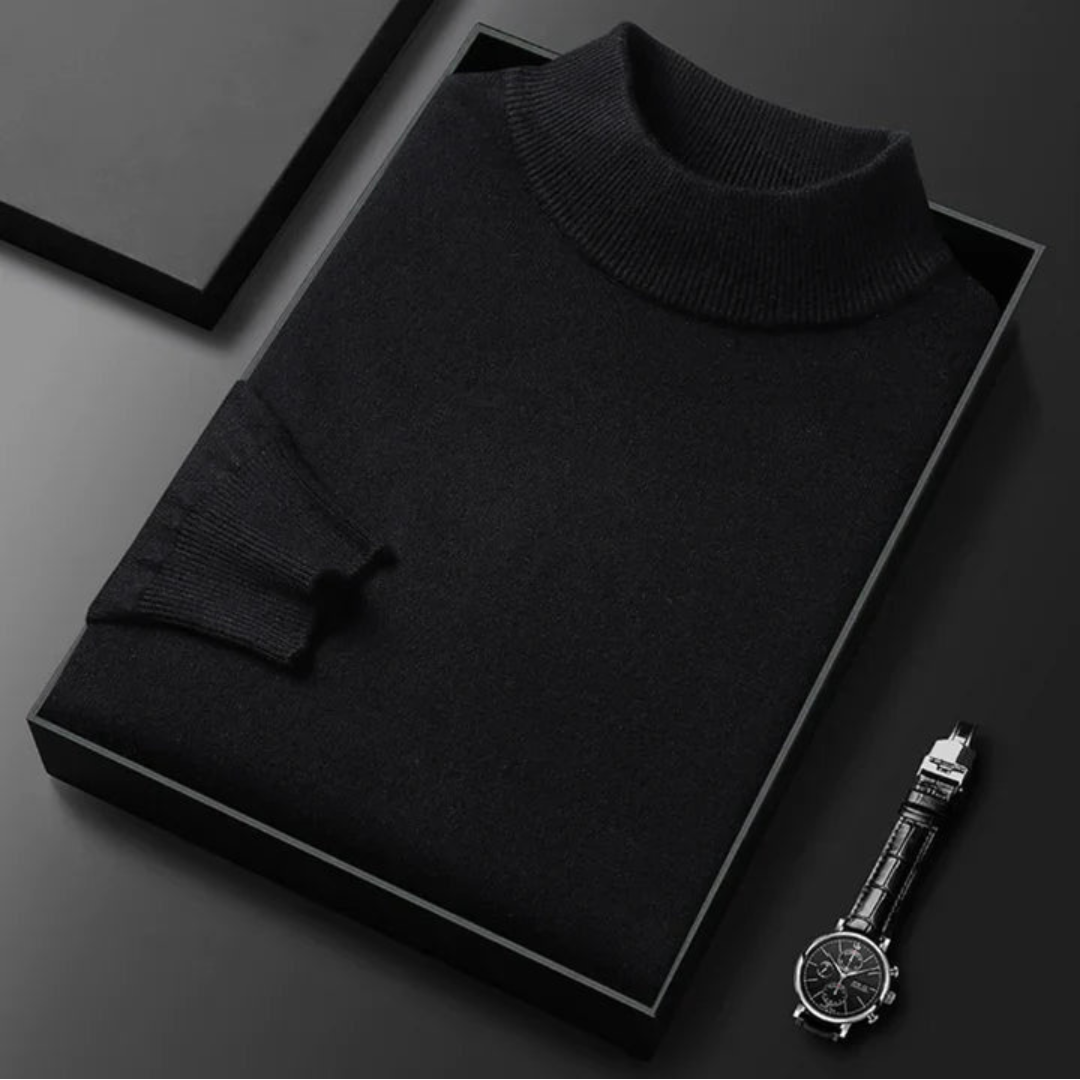 Men's Jumper with Roll Neck - view 4
