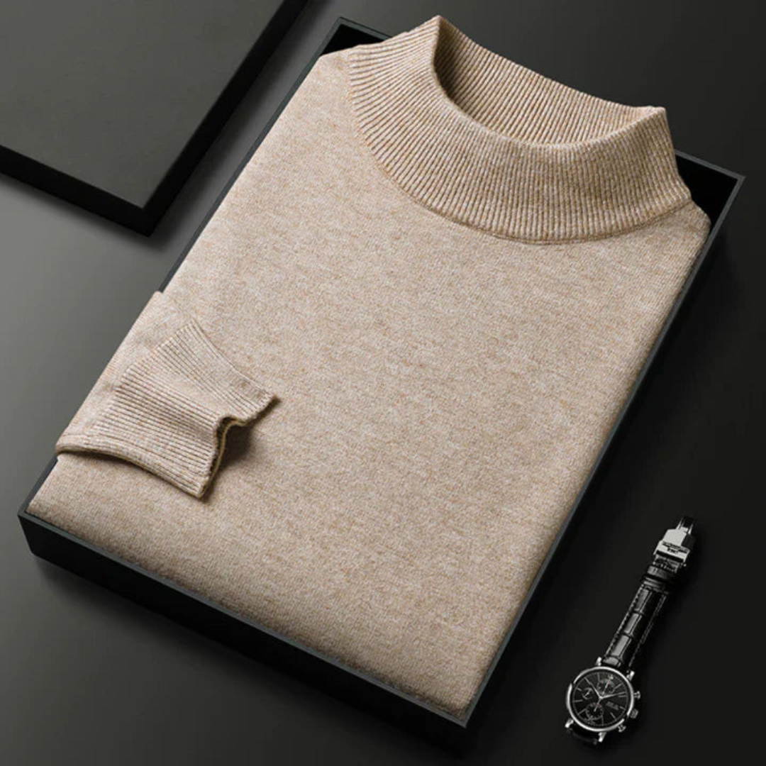 Men's Jumper with Roll Neck - view 8