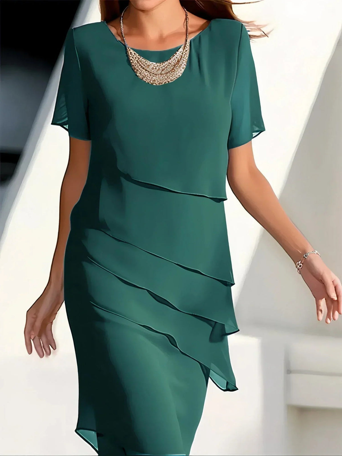 Diora | Tiered Ruffle Dress