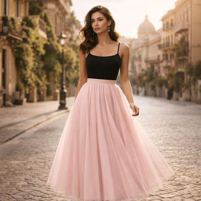 Lesley | Stunning Long Tulle Skirt