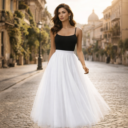 Lesley | Stunning Long Tulle Skirt