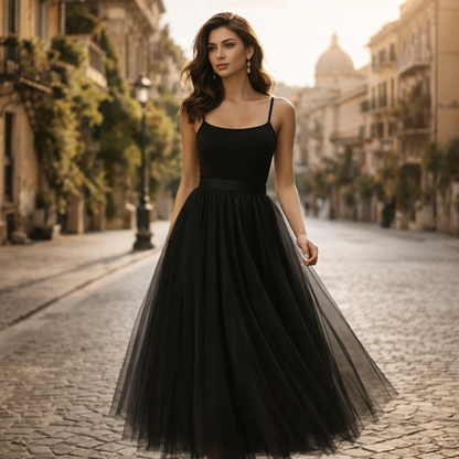 Lesley | Stunning Long Tulle Skirt