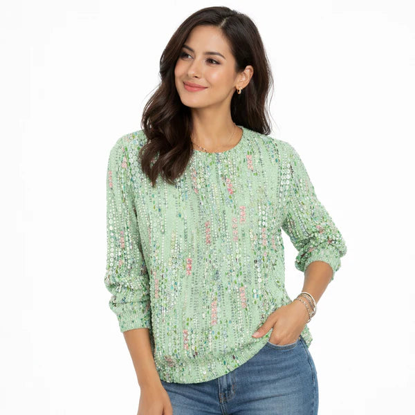 Mary | Vintage Casual Long Sleeve T-Shirt For Everyday Styling