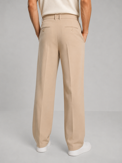 Men's Oversized Trousers with Straight-Leg and Tailored - view 2